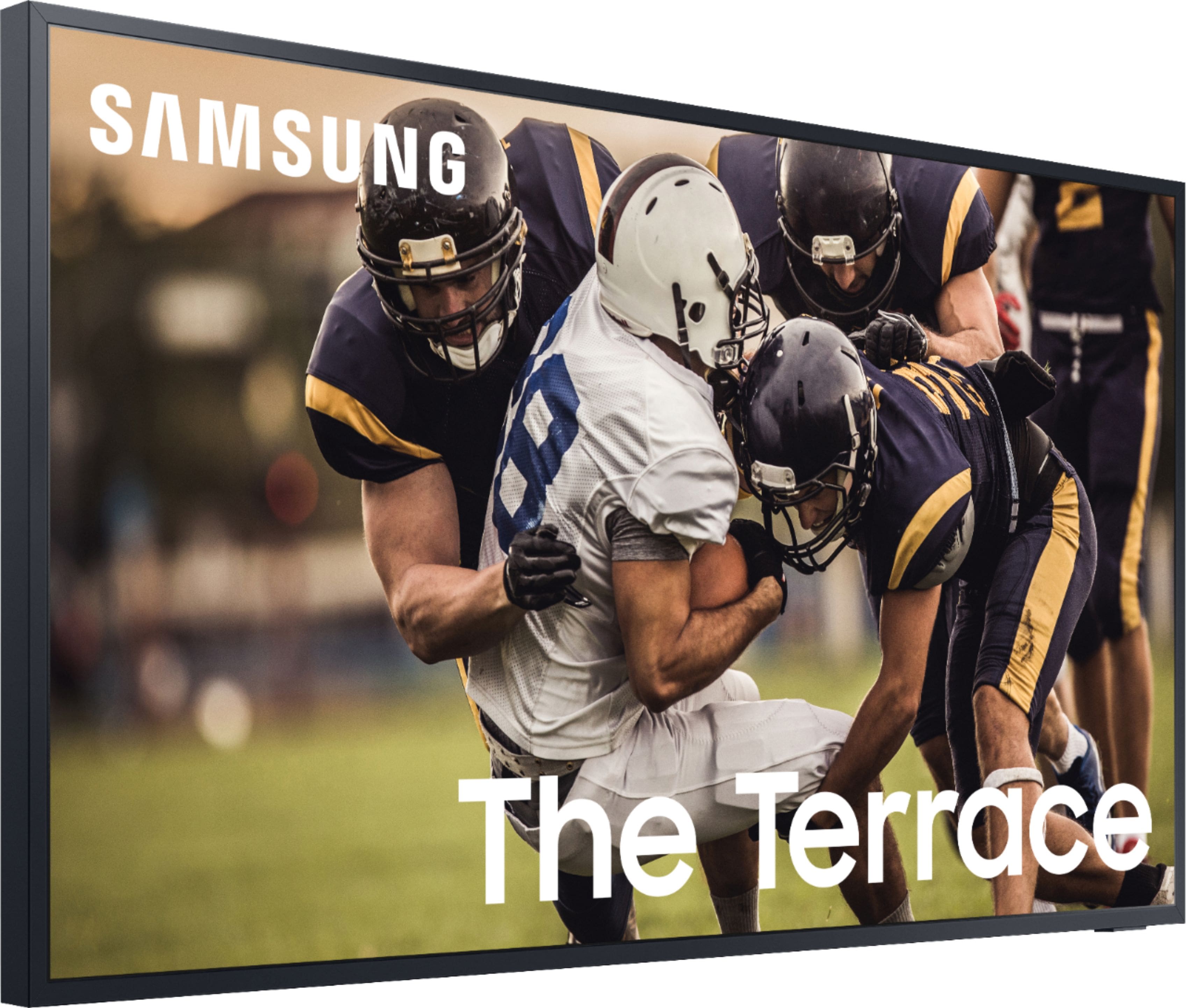 Alt View 1. Samsung - The Terrace Series 65" Class LED Outdoor Partial Sun 4K UHD Smart Tizen TV - Titan Black.