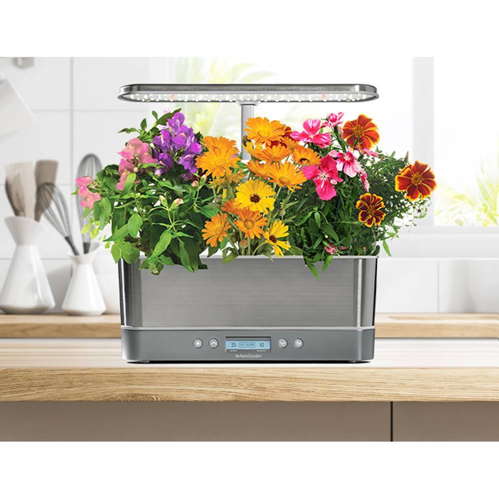 Questions and Answers AeroGarden Harvest Elite Slim 6 pod with Gourmet Herb Seed Pod Kit
