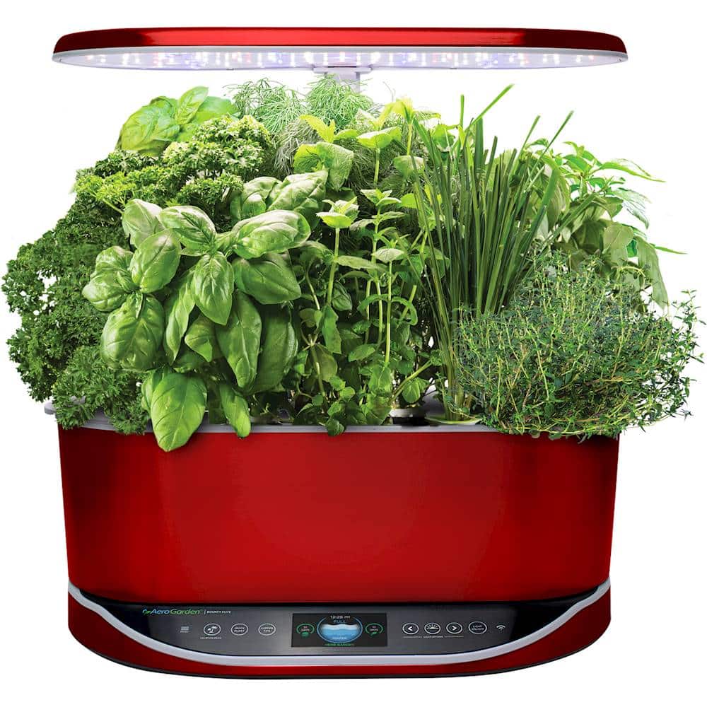 Questions and Answers AeroGarden Bounty Elite 9Pod App Controlled Red 9031321100 Best Buy