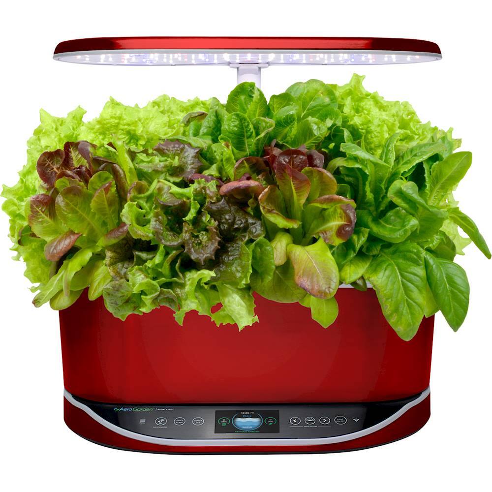 Questions and Answers AeroGarden Bounty Elite 9Pod App Controlled Red 9031321100 Best Buy