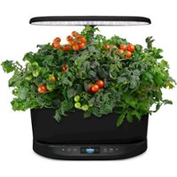 AeroGarden - Bounty 9-Pod App Controlled - Black - Front_Zoom