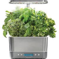 AeroGarden - Harvest Elite 6 pod - Stainless Steel - Front_Zoom