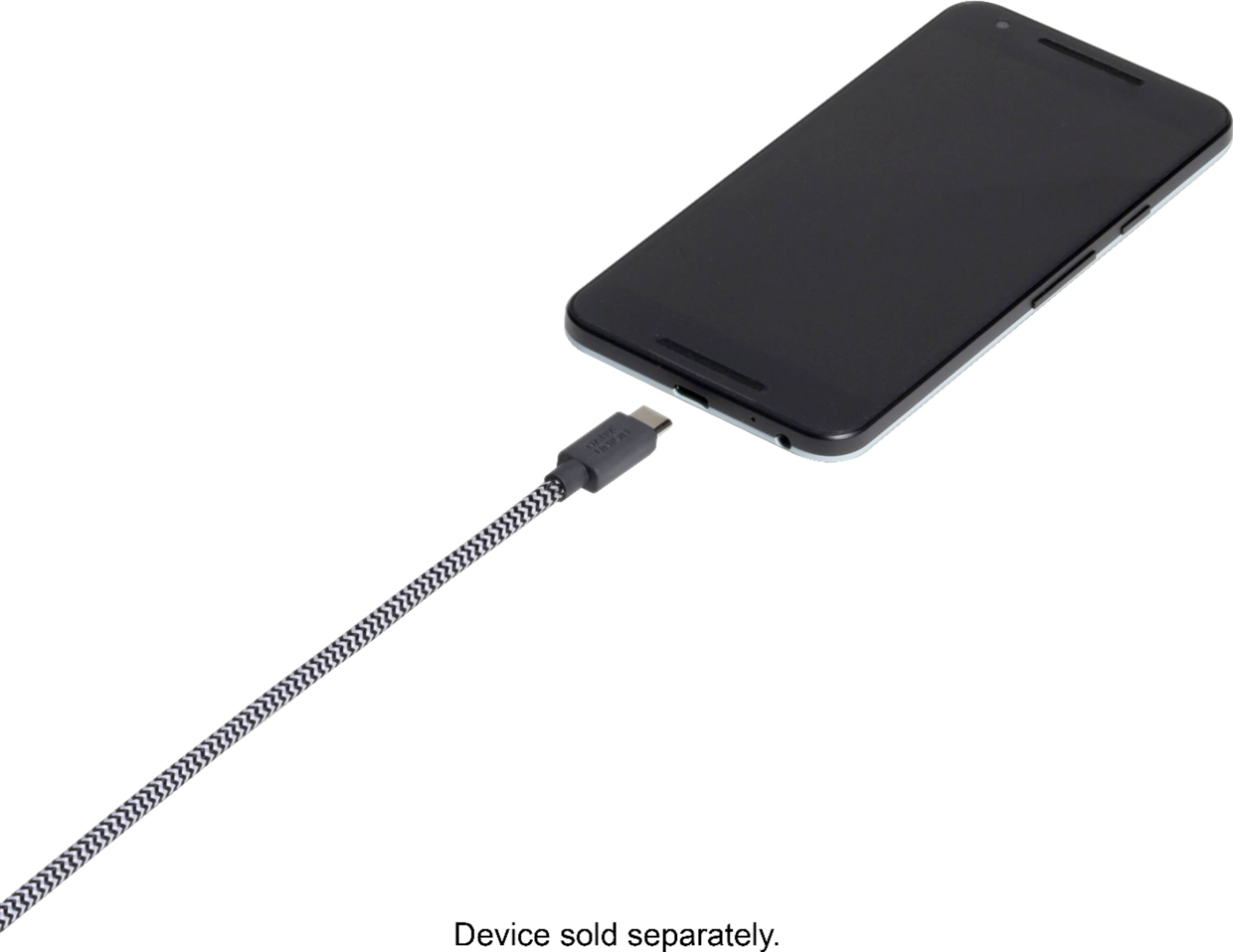 Alt View 11. Native Union - Fast Charging USB-C Cable - Black/White.