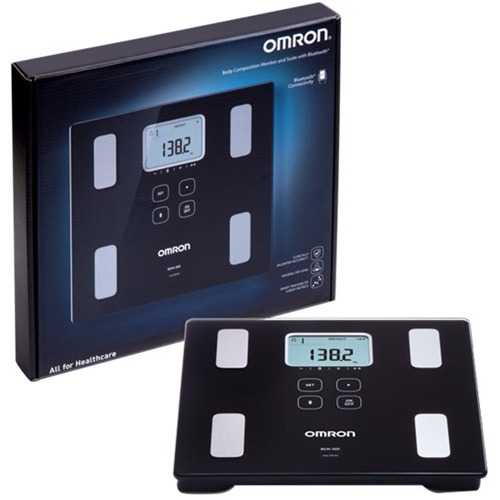 Angle View: Omron - Bathroom Scales - Black