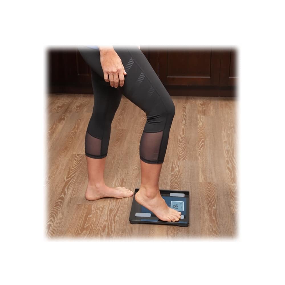 Alt View 11. Omron - Bathroom Scales - Black.