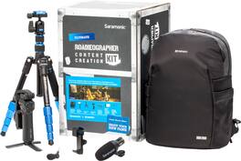 Saramonic - Roadieographer AV Content Creation Kit w/Backpack, Tripod, Clamp, Gimbal, Condenser Mic w/Cables - Ultimate