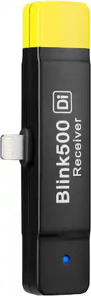 Saramonic - 2.4 GHz Wireless Microphone Lightning Dual-Receiver for Apple iPhone & iPad (Blink 500 RX Di) - Black