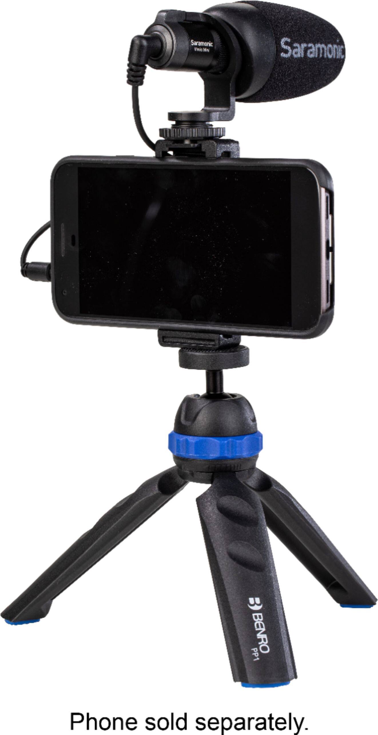 Alt View 19. Saramonic - Roadieographer AV Content Creation Kit w/Backpack, Pocket Pod, Phone Clamp Condenser Microphone and Cables - Standard.