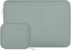 Front. mosiso - 13 inch Laptop Sleeve for MacBook Air Pro 13 M5 M4 M3 M2 M1 2026-2018 /Neo 13, Neoprene Computer Sleeve with Small Case - Antique Green.
