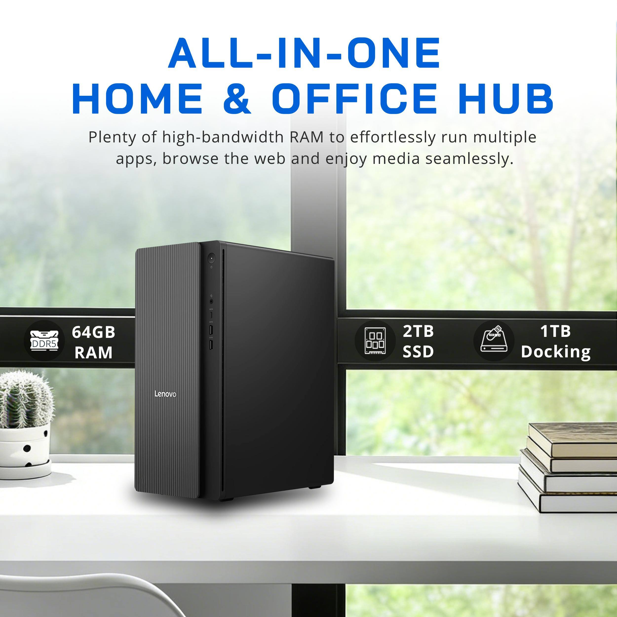 Lenovo Upgraded IdeaCentre 17L Desktop,Intel Ultra 7 265F,64GB RAM,2TB ...