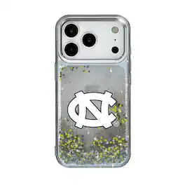 Keyscaper - NCAA - North Carolina Tar Heels Linen Logo iPhone Glitter Case - 13 - Multicolor