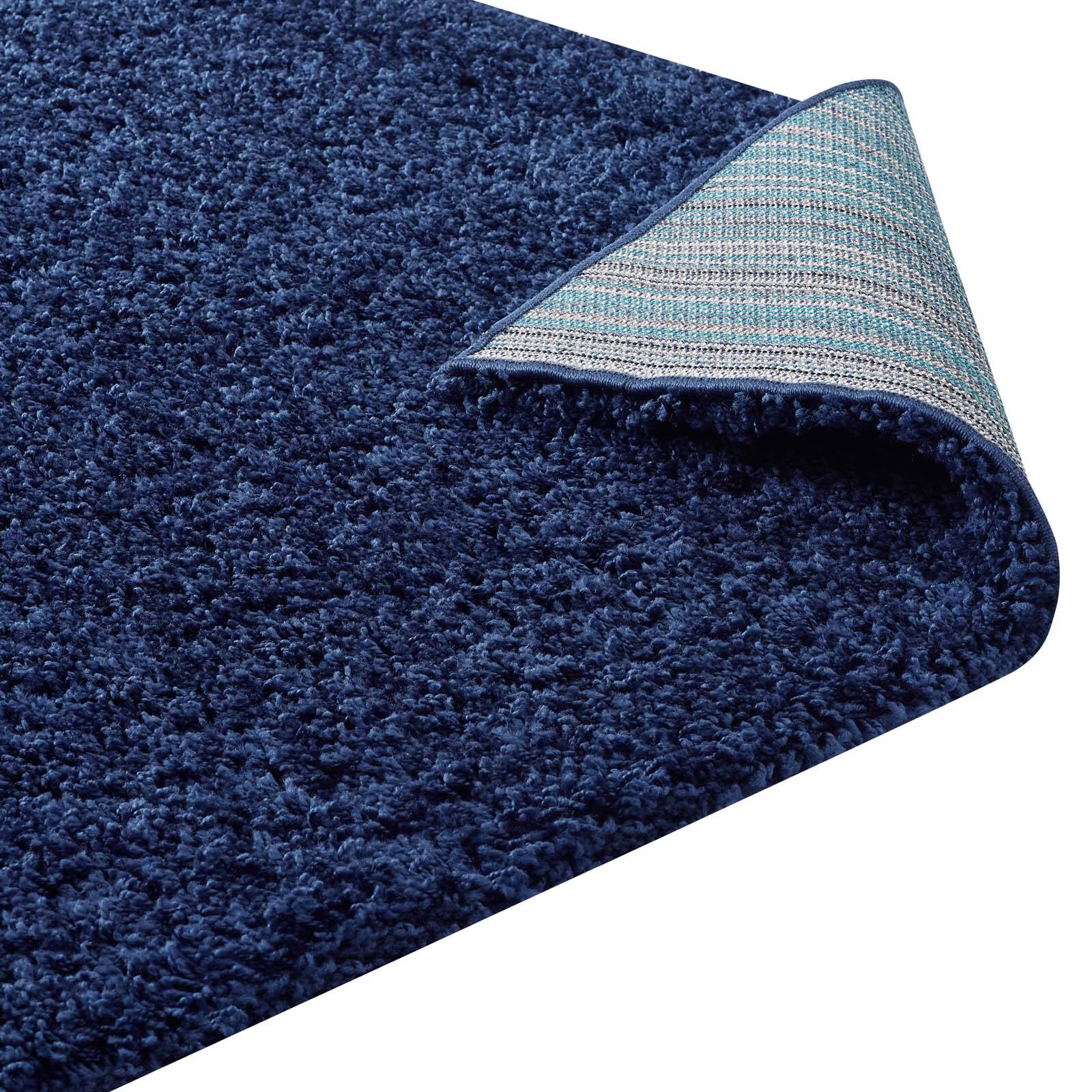 Alt View 3. Modway - Enyssa Solid Shag Area Rug - Navy.