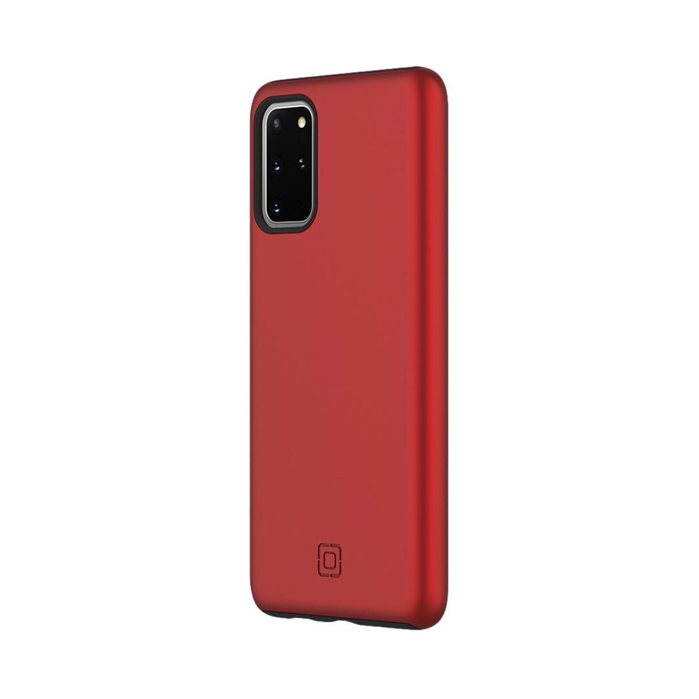 Angle View: Incipio - DualPro Case for Samsung Galaxy S20+ and S20+ 5G - Iridescent Red/Black