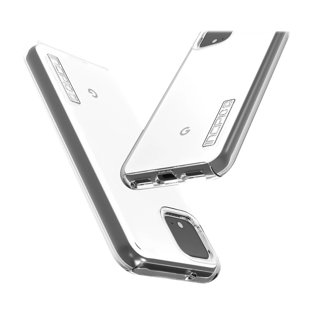 Angle View: Incipio - DualPro Case for Google Pixel 4 - Clear