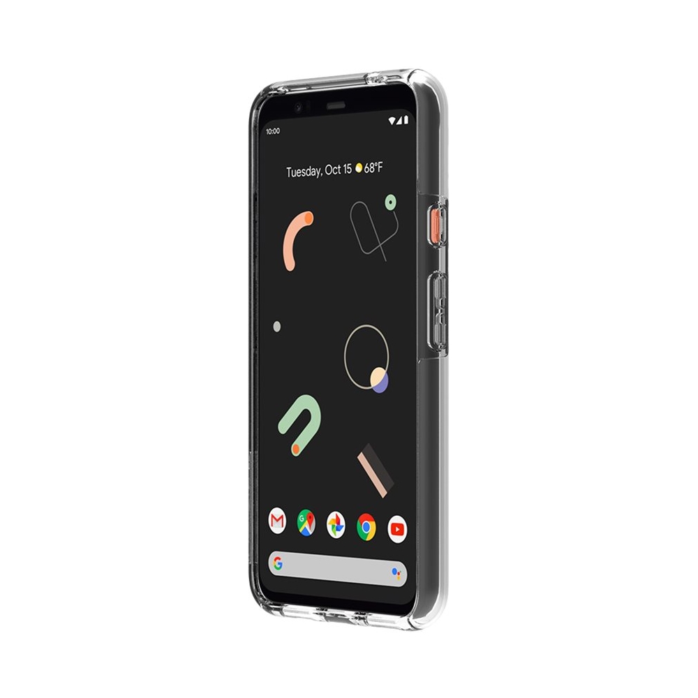 Angle View: Incipio - DualPro Case for Google Pixel 4 XL - Clear