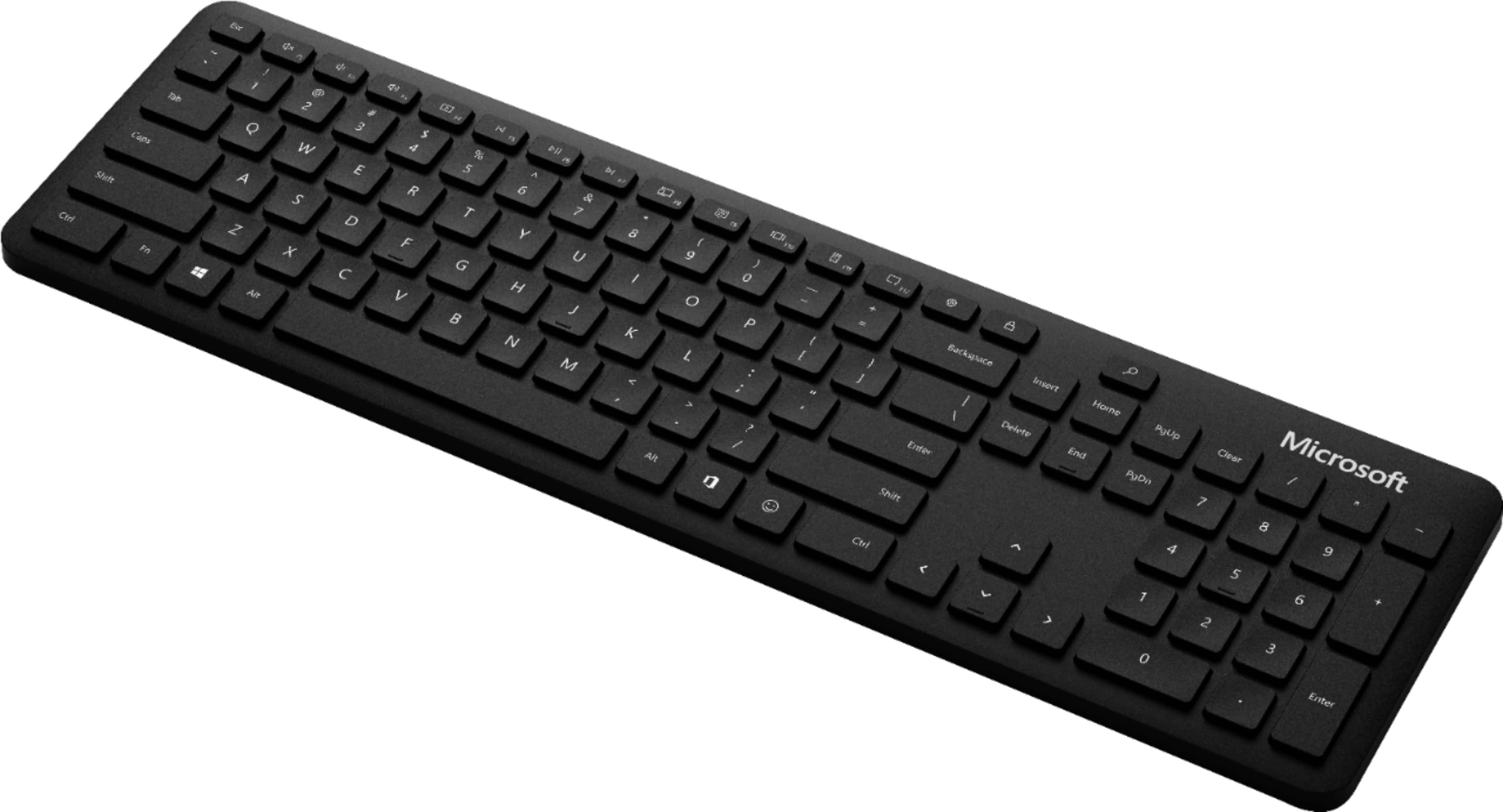 Alt View 16. Microsoft - Full-size Wireless Bluetooth Tactile Keyboard and Mouse Bundle - Black.