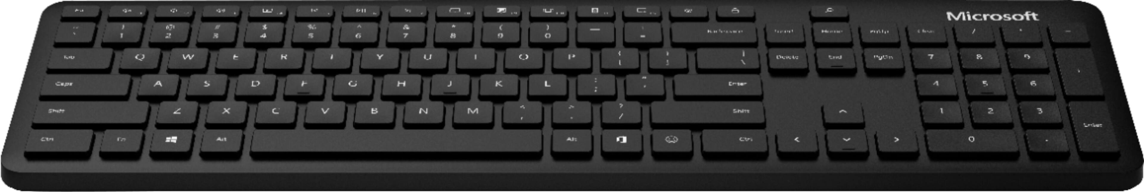 Alt View 17. Microsoft - Full-size Wireless Bluetooth Tactile Keyboard and Mouse Bundle - Black.