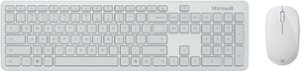 Microsoft - Full-size Bluetooth Mechanical Keyboard and Mouse Bundle - Glacier - Front_Zoom