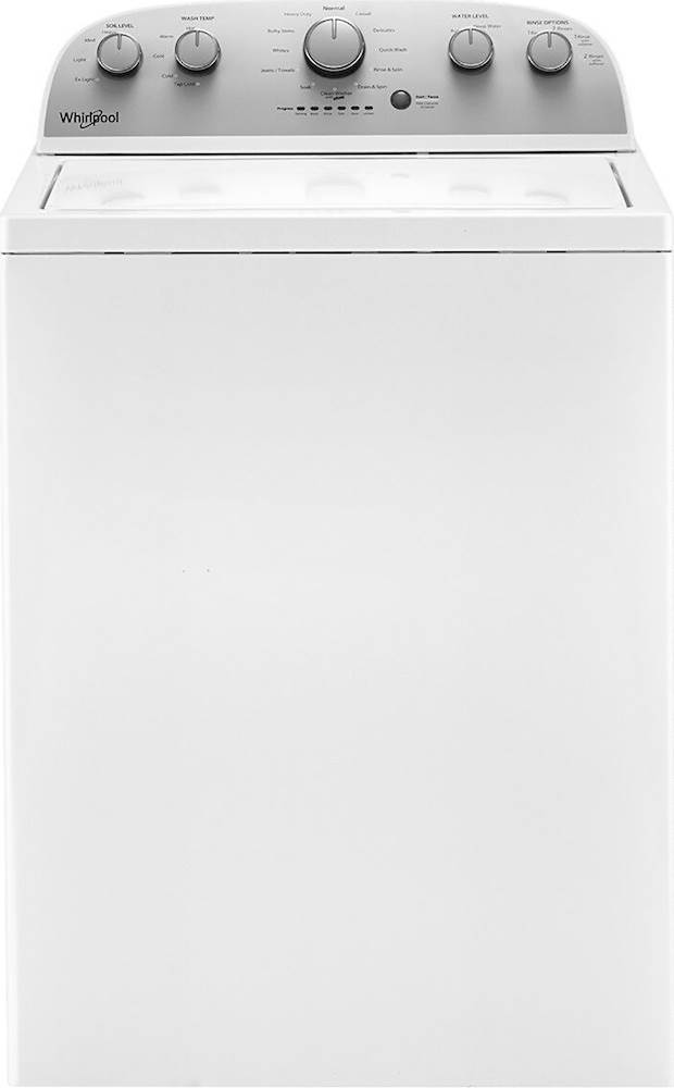 Whirlpool - 4.2 Cu. Ft. High Efficiency Top Load Washer with Dual-Action PowerWash Agitator - White