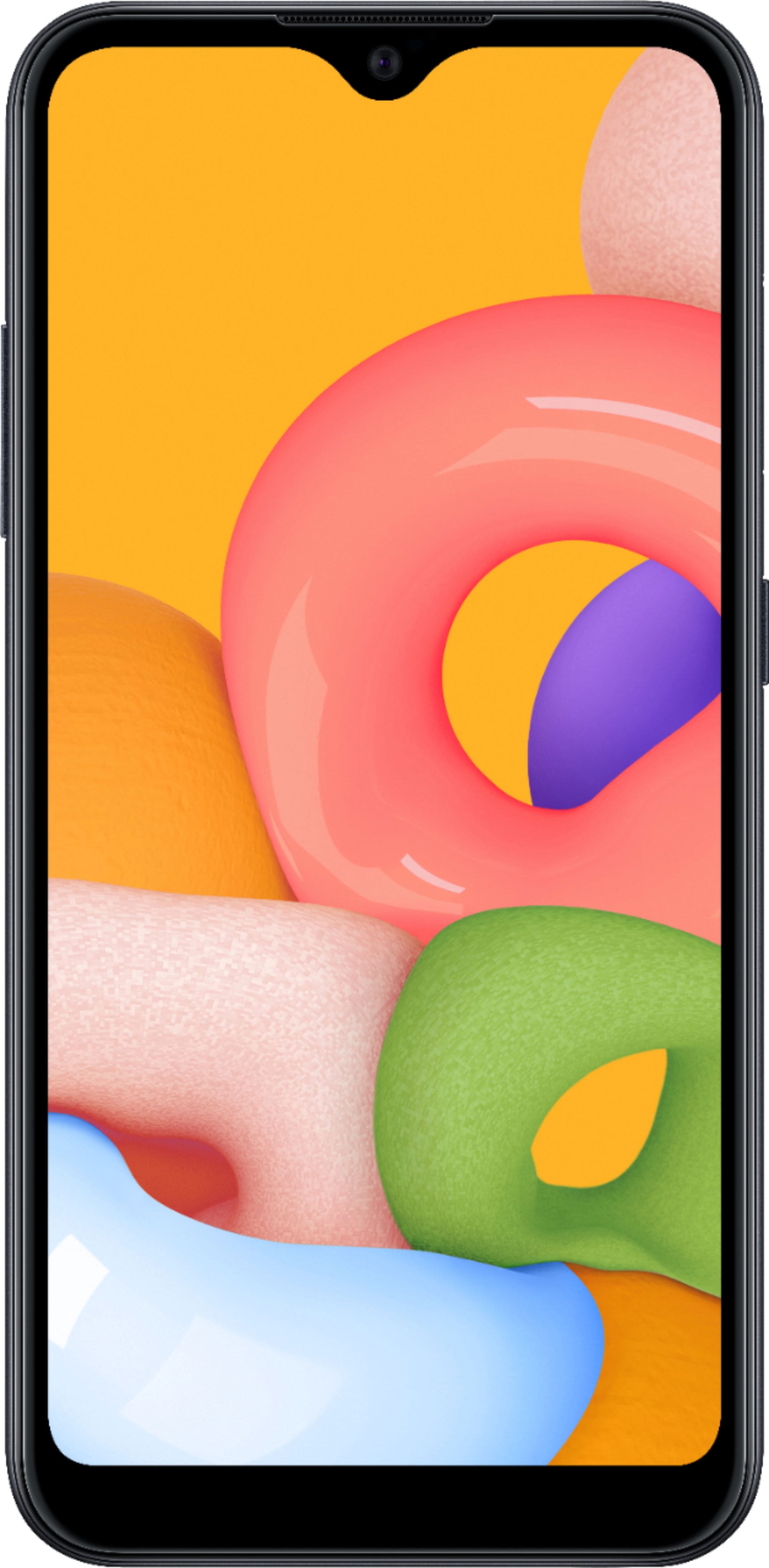 Verizon Prepaid Samsung Galaxy A01 With 16gb Memory Prepaid Cell Phone Black Sm A015vzkp Best Buy