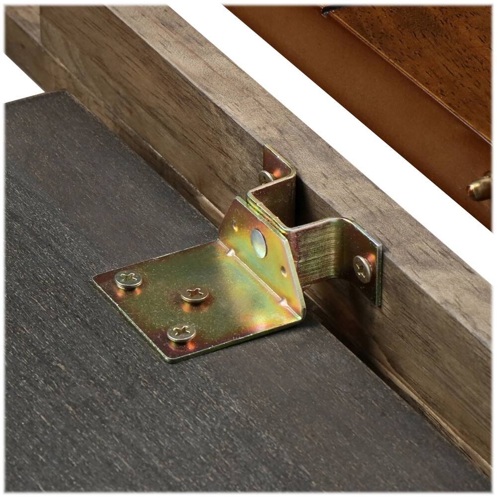 Alt View 14. Click Decor - Wesley Rectangular Classic Rubberwood Table - Warm Dark Brown.
