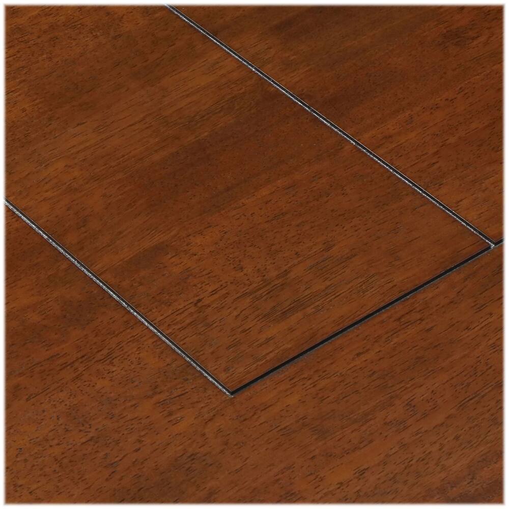 Alt View 15. Click Decor - Wesley Rectangular Classic Rubberwood Table - Warm Dark Brown.