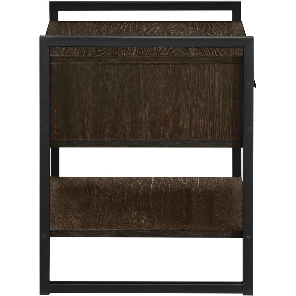 Finch Darren Mid-Century Modern Wood 1-Drawer Writing Desk Warm Dark Brown  FUTB10125A - Best Buy