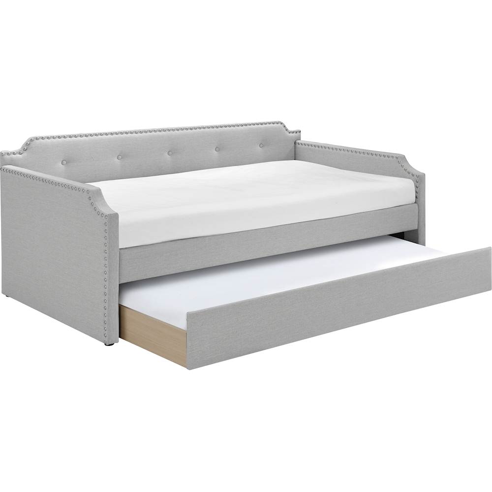 Best Buy: Click Decor Bella 3-Seat Fabric Daybed Sofa with Under-Bed ...