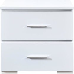 Finch - Belmont Modern Wood Drawer Cabinet - White - Front_Zoom