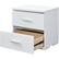 Alt View 12. Finch - Belmont Modern Wood Drawer Cabinet - White.