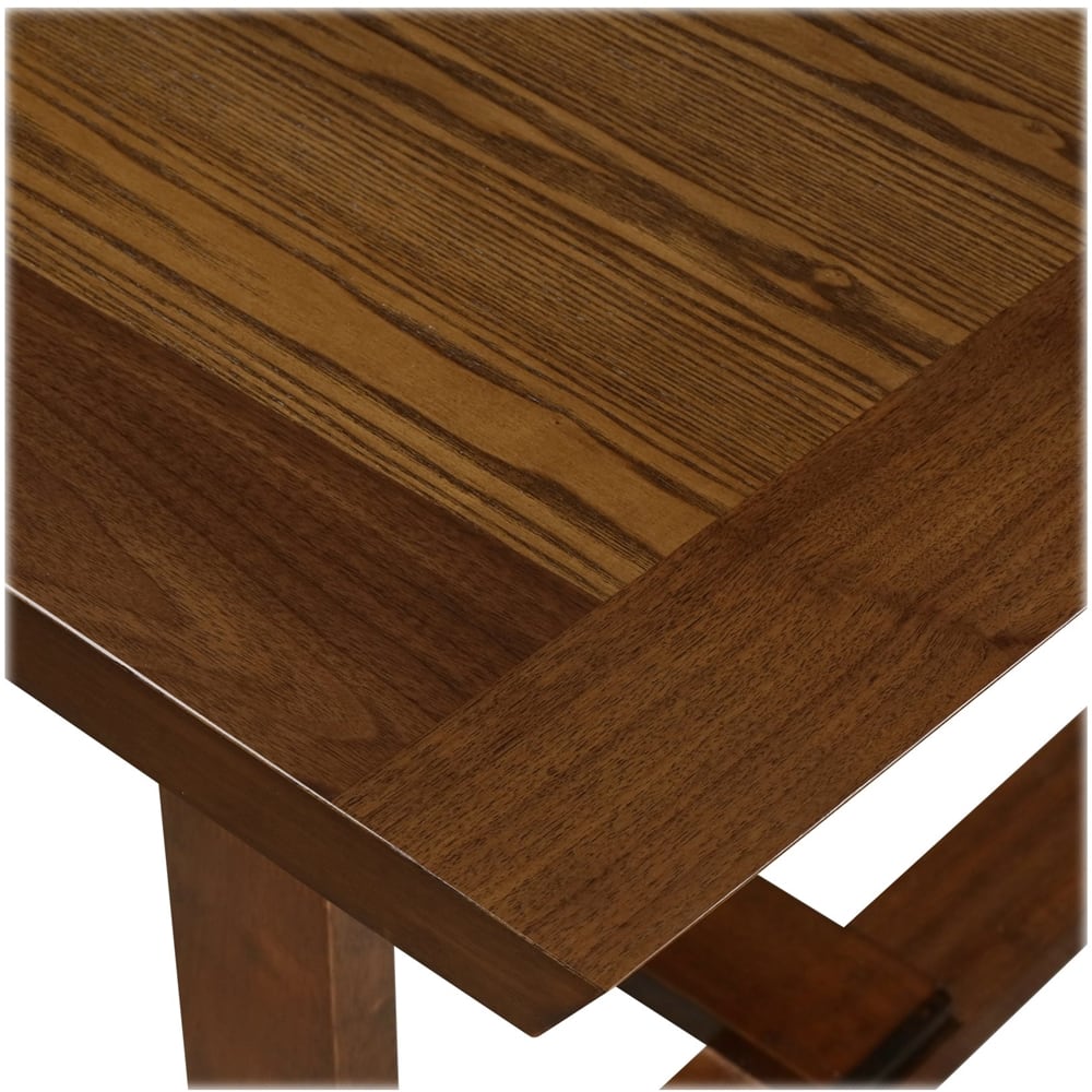 Alt View 13. Click Decor - Vaughn Modern Farmhouse Rubberwood Table - Brown.