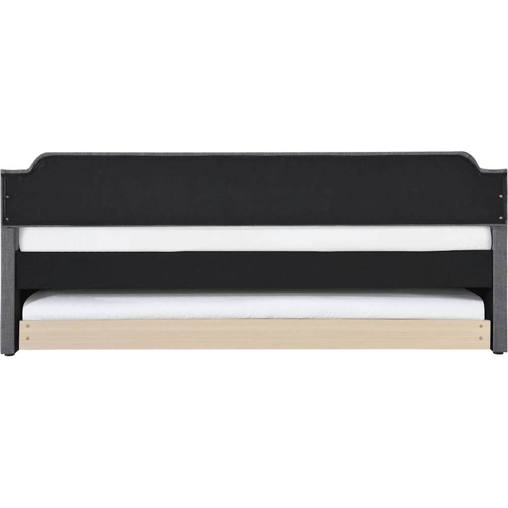 Alt View 15. Click Decor - Bella 3-Seat Fabric Daybed Sofa with Under-Bed Trundle - Dark Gray.