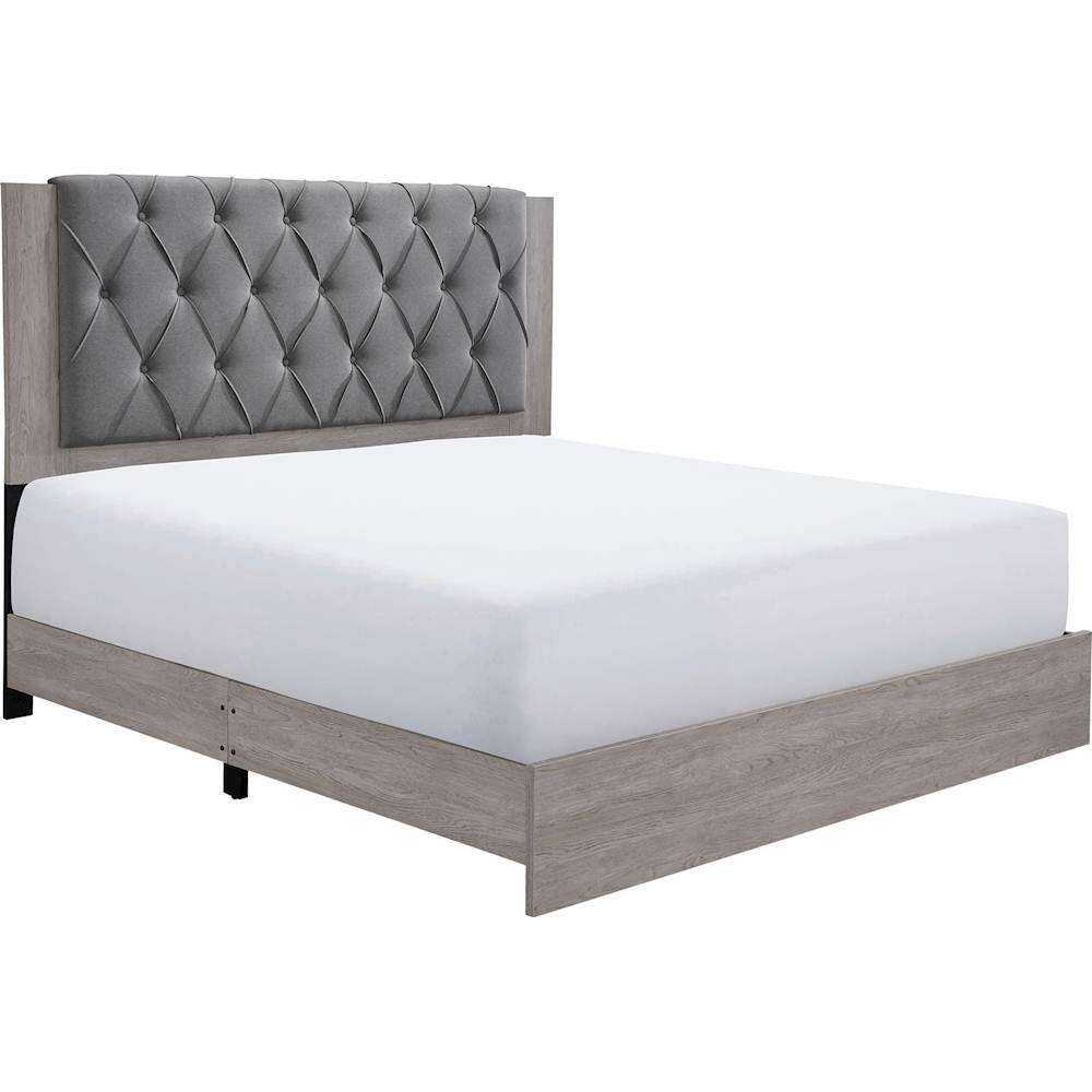 Alt View Zoom 12. Click Decor - Kenton 78.5" King Platform Bed - Light Gray.