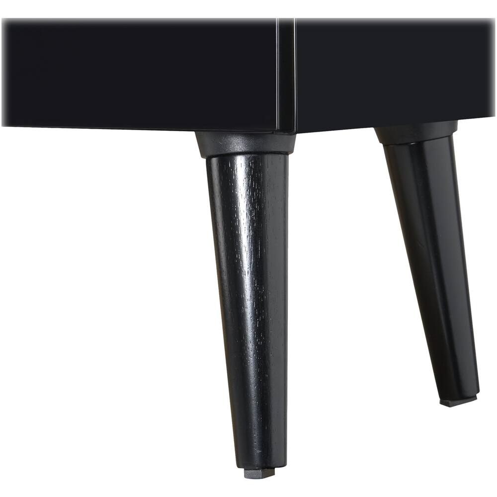 Alt View 15. Adore Decor - Lennox Rectangular Modern Contemporary Wood 2-Drawer Night Stand - Black.