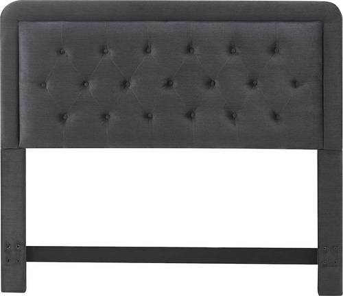 Elle Decor - Amery Tufted Upholstered Queen Headboard - Charcoal
