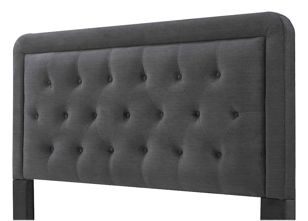 Alt View 11. Elle Decor - Amery Tufted Upholstered Queen Headboard - Charcoal.