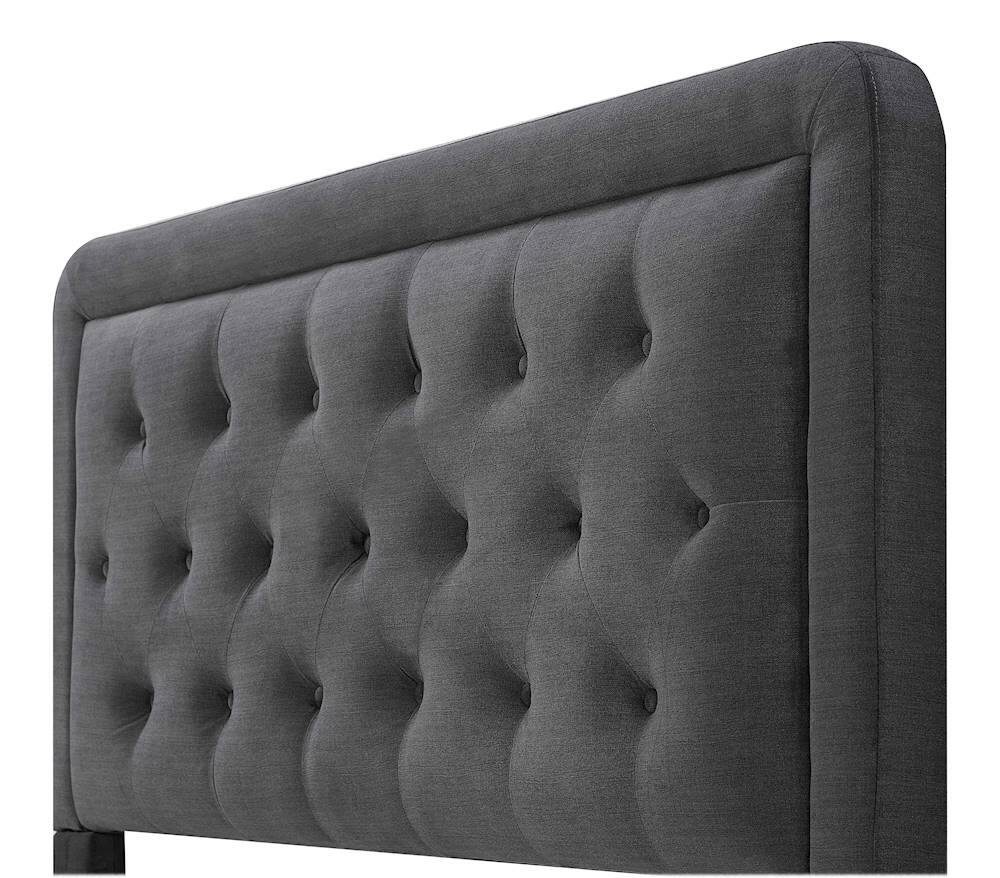 Alt View 12. Elle Decor - Amery Tufted Upholstered Queen Headboard - Charcoal.