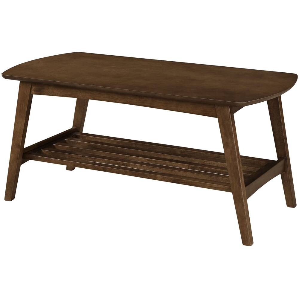 Alt View 11. Click Decor - Gaines Mid-Century Modern Wood Coffee Table - Warm Brown.