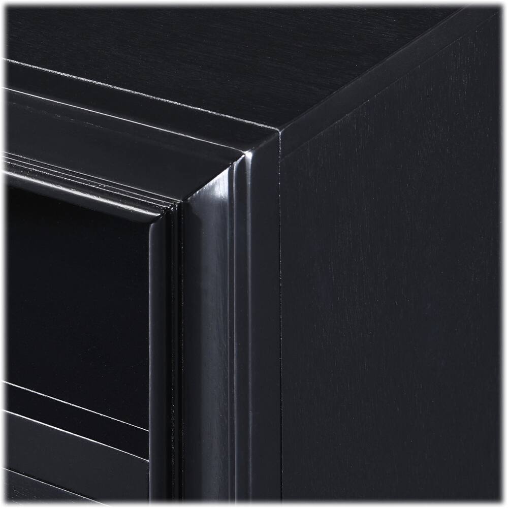 Alt View 16. Click Decor - Edmond Wood 1-Drawer Night Stand - Black.