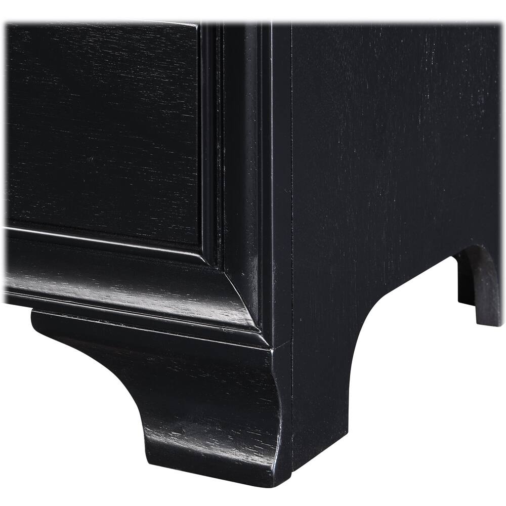 Alt View 18. Click Decor - Edmond Wood 1-Drawer Night Stand - Black.