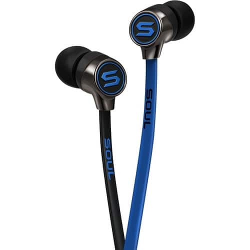 Front Standard. SOUL electronics - Performance Series Mini Optimal Acoustics In-Ear Headphones - Blue.