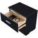 Alt View 11. Finch - Belmont Rectangular Modern Contemporary Wood 2-Drawer Night Stand - Black.