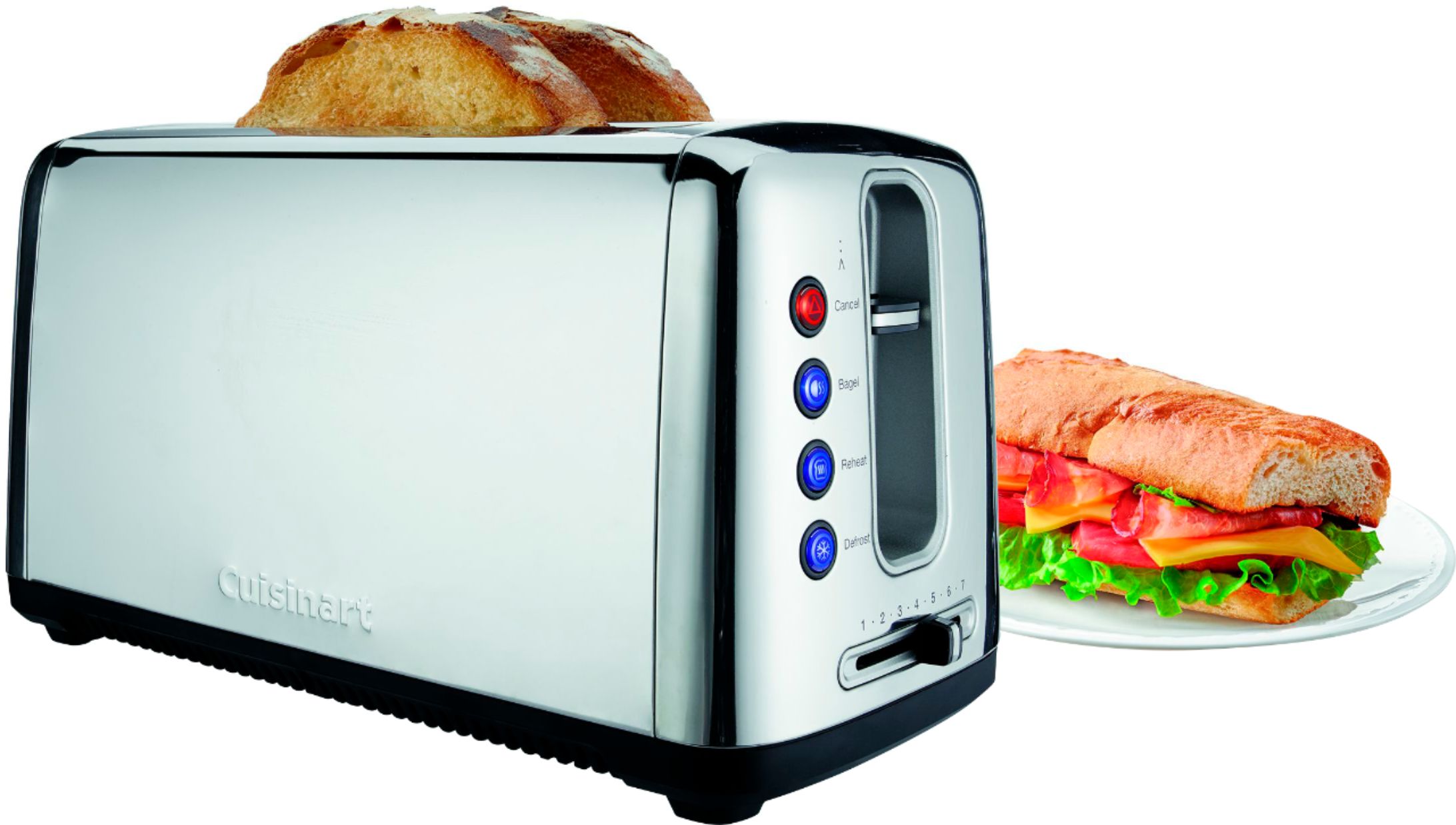 Cuisinart CPT-2400P1 Bakery Artisan Bread Toaster, 2 Slice,  Silver : Everything Else