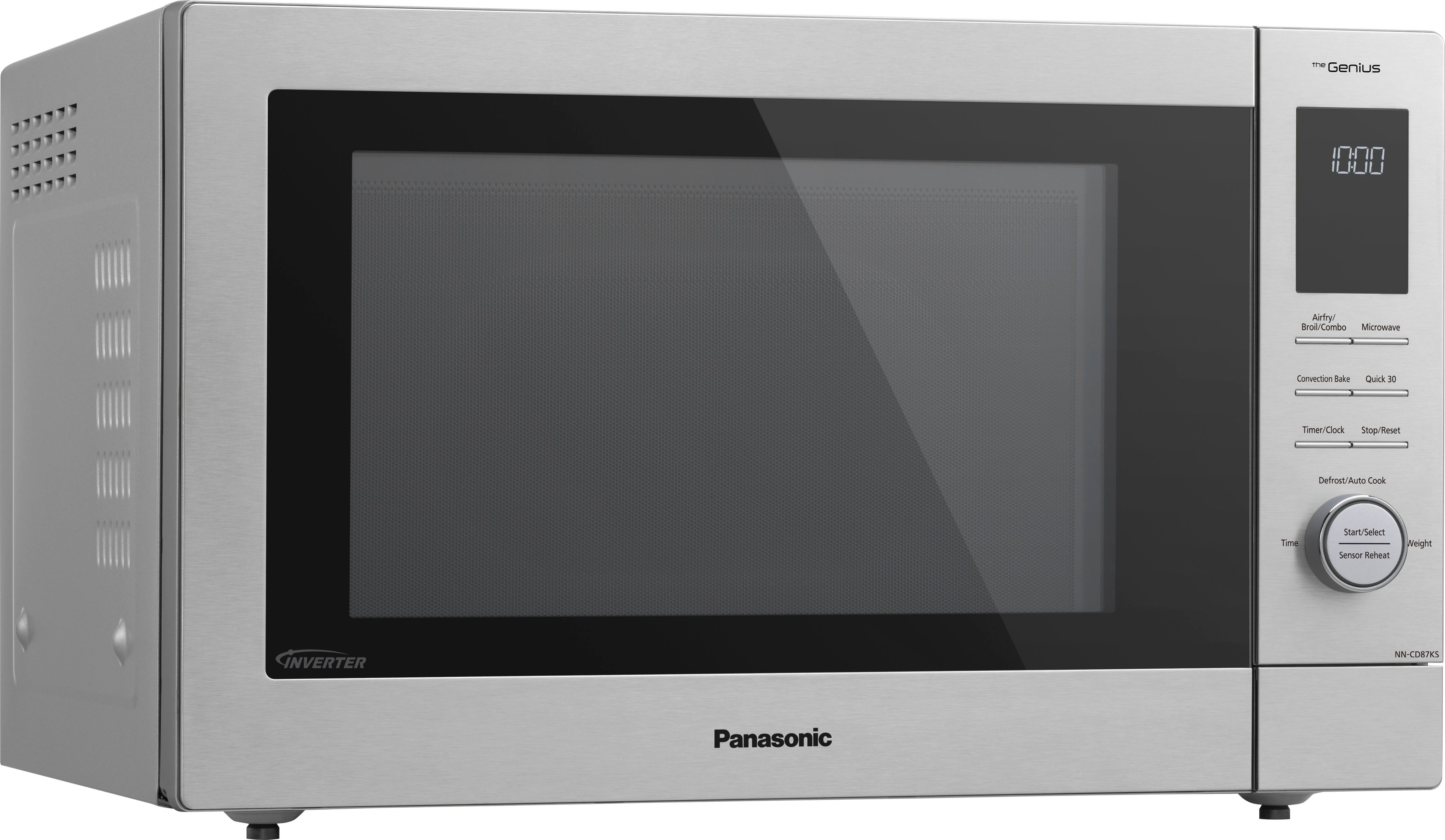 Panasonic 1.2 Cu. Ft. 1000 Watt HomeCHEF 4-in-1 Microwave Airfryer, Broiler, Convection, Inverter Silver NN-CD87KS Best