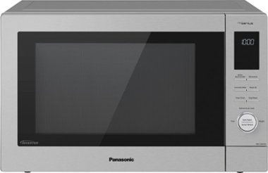 Panasonic - 1.2 Cu. Ft. 1000 Watt HomeCHEF CD87KS 4-in-1 Multioven Microwave - Airfryer, Broiler, Convection, Inverter - Silver - Front_Zoom