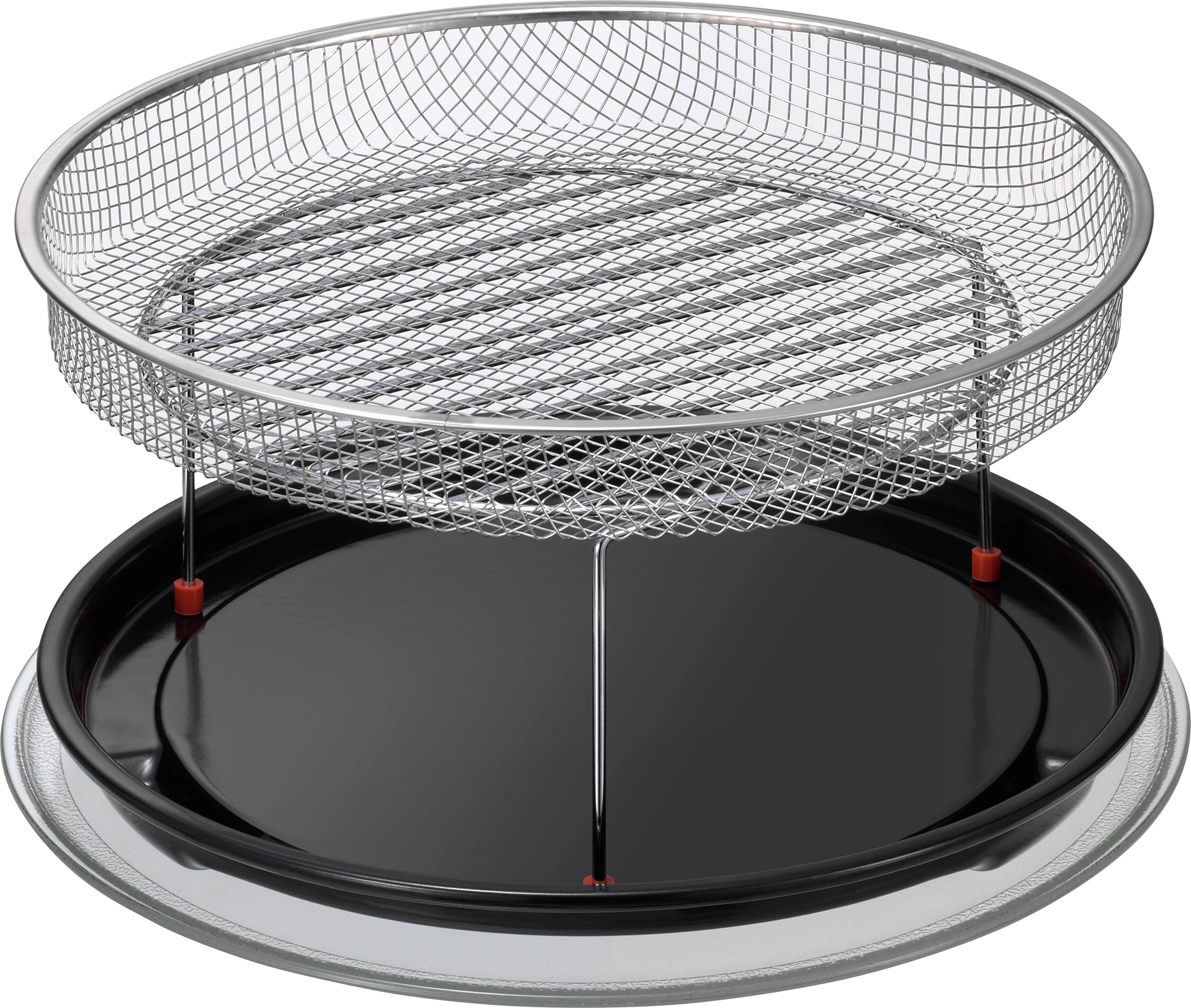 Alt View 19. Panasonic - 1.2 Cu. Ft. 1000 Watt HomeCHEF CD87KS 4-in-1 Multioven Microwave - Airfryer, Broiler, Convection, Inverter - Silver.