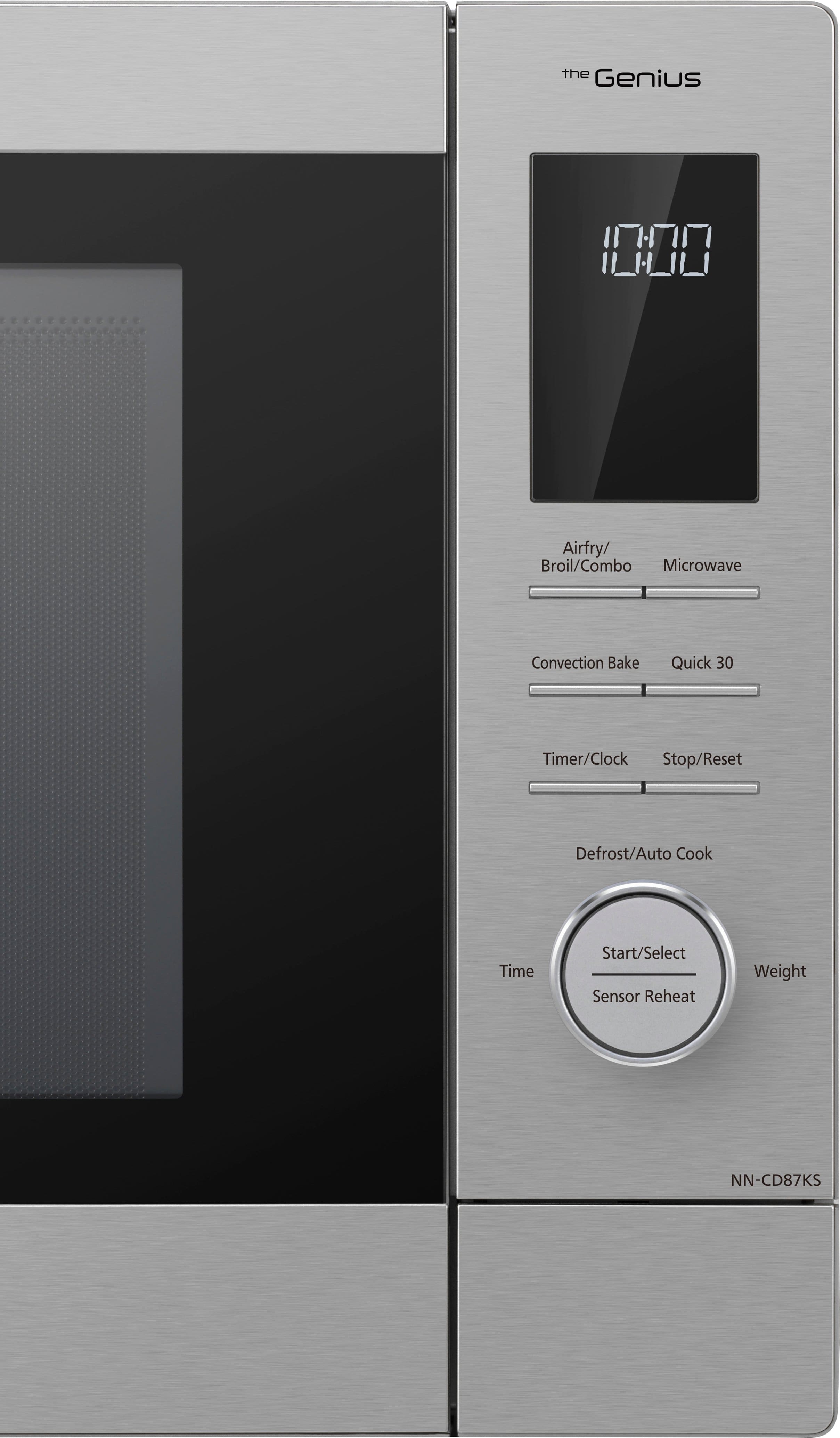 Alt View 11. Panasonic - 1.2 Cu. Ft. 1000 Watt HomeCHEF CD87KS 4-in-1 Multioven Microwave - Airfryer, Broiler, Convection, Inverter - Silver.