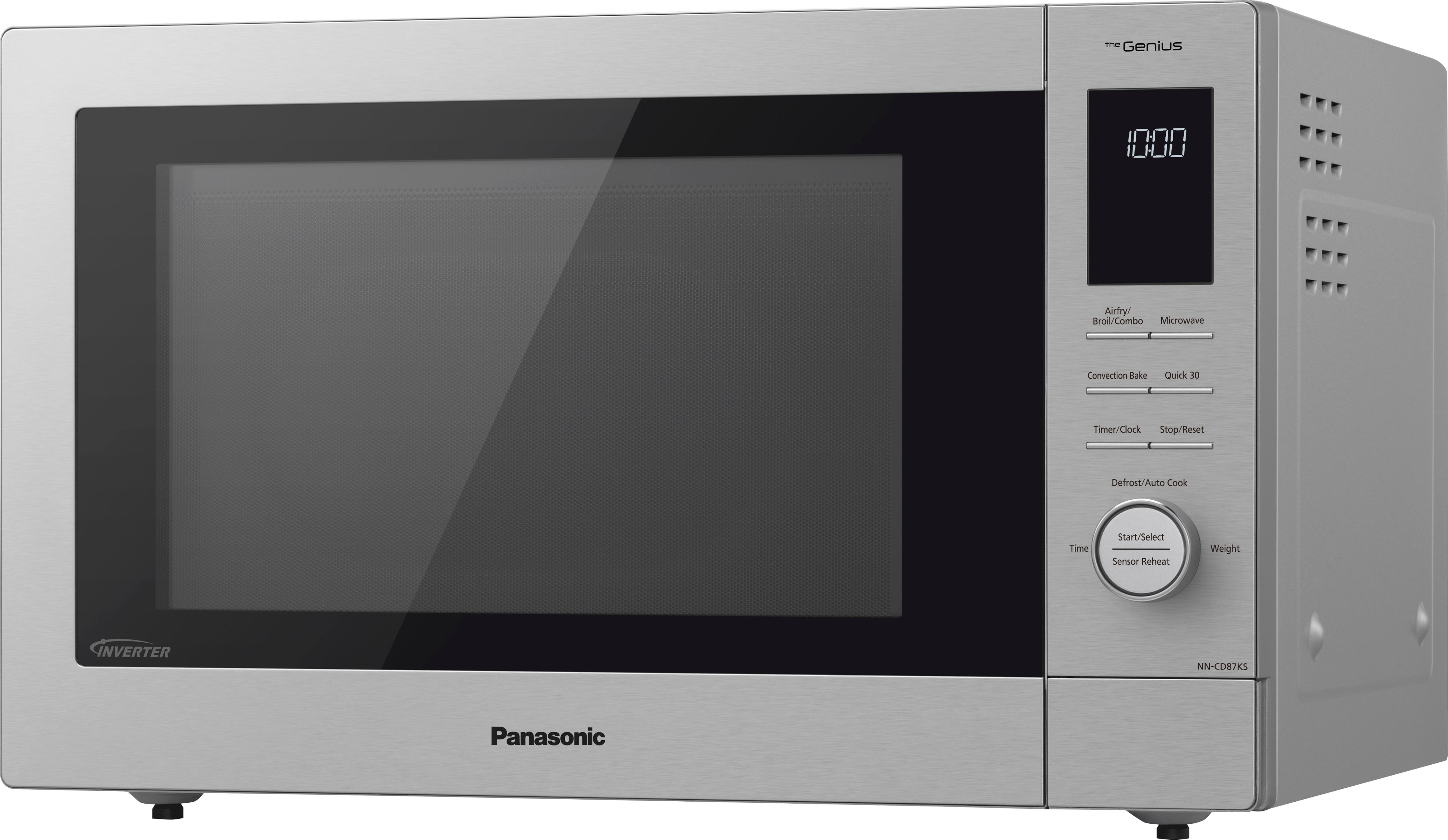 Panasonic 1.2 Cu. Ft. 1000 Watt HomeCHEF CD87KS 4-in-1 Multioven Microwave  Airfryer, Broiler, Convection, Inverter Silver NN-CD87KS - Best Buy