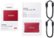 Alt View Zoom 19. Samsung - T7 1TB External USB 3.2 Gen 2 Portable Solid State Drive with Hardware Encryption - Metallic Red.