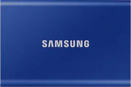 Samsung - T7 2TB External USB 3.2 Gen 2 Portable SSD with Hardware Encryption - Indigo Blue